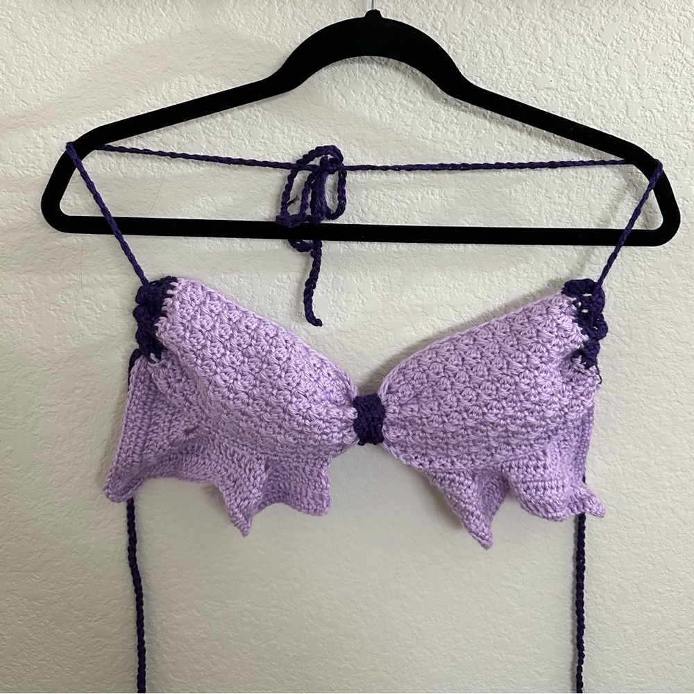 Handmade Crochet Butterfly Top